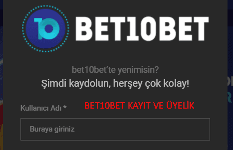 Bet10bet Kayıt